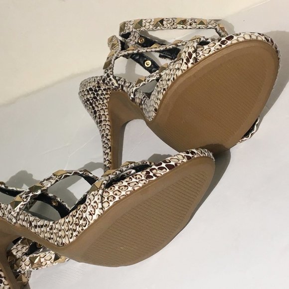 Wild Diva Lounge Snake Cage Stiletto shoes 6 NWT - Picture 10 of 14